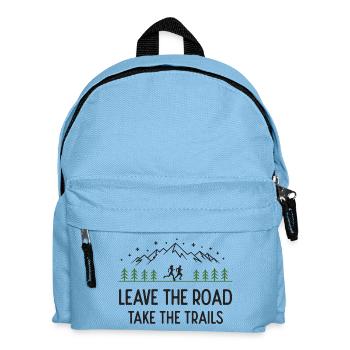 Trail Running - Leave the Road, Take the Trails - Kids' Backpack - light blue - Front
