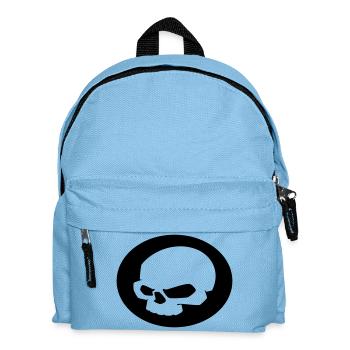 Skull - Kids' Backpack - light blue - Front