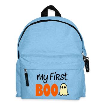 My First Boo - Halloween Baby Saying - Kids' Backpack - light blue - Front