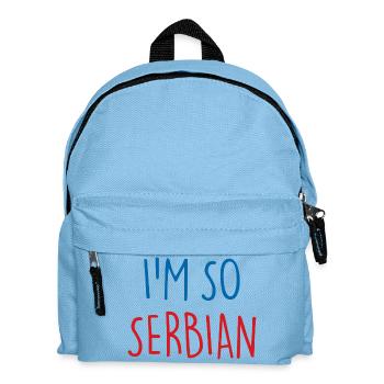 I'm so Serbian Serbia Serbia - Kids' Backpack - light blue - Front