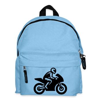 Moto de course Moto Moto Machine de course - Sac à dos Enfant - bleu clair - Devant