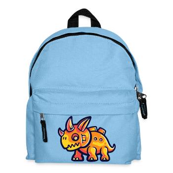 Dinosaure tricératops Halloween Drôle - Sac à dos Enfant - bleu clair - Devant
