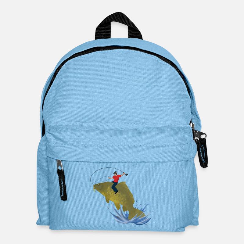 Karpfen - Kinder Rucksack - Hellblau