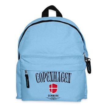 Souvenir Copenhague, Copenhague Danemark - Sac à dos Enfant - bleu clair - Devant