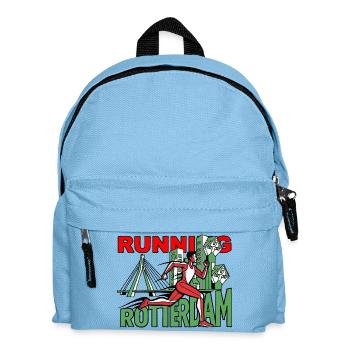 Rotterdam City Run laufen - Kinder Rucksack - Hellblau - Vorne