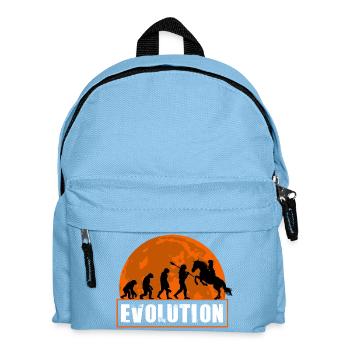 Évolution du jockey de courses de chevaux Cavalier - Sac à dos Enfant - bleu clair - Devant