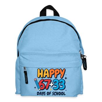 Happy 100 Days of School  - Kids' Backpack - light blue - Front