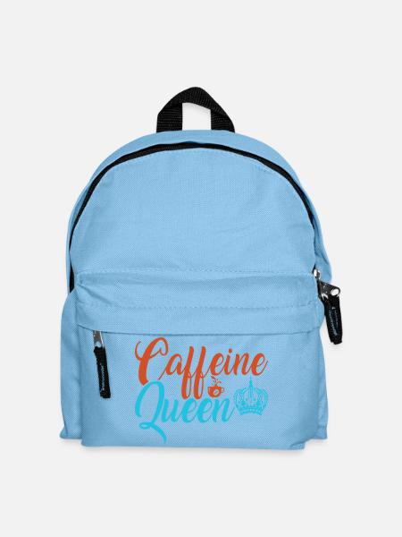 Die koffeinhaltige Kaffeekönigin - Kinder Rucksack - Hellblau