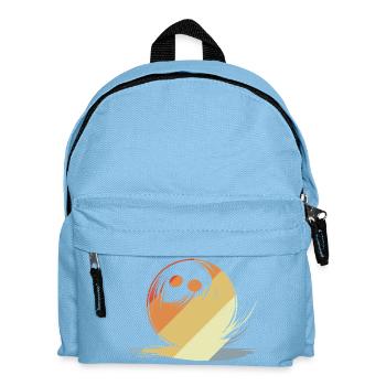 Bowling Drawing Retro Style - Kids' Backpack - light blue - Front
