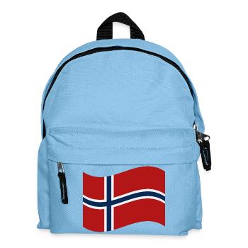 Drapeau norvégien - Sac à dos Enfant - bleu clair - Devant