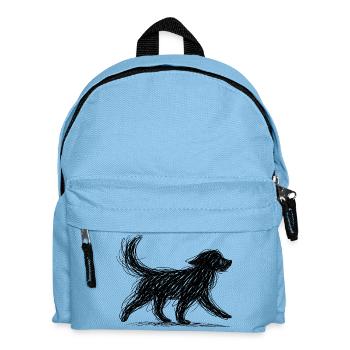 Dunkle Greif Silhouette mit Flügeln - Kinder Rucksack - Hellblau - Vorne