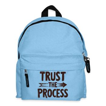 Trust the Process Lettering with Arrow Graphic - Kids' Backpack - light blue - Front