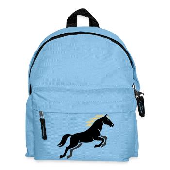 Noble Horse Mane Equestrian - Kids' Backpack - light blue - Front