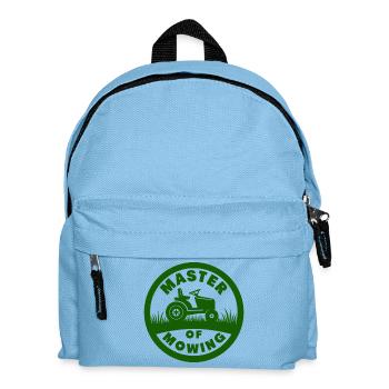 Master of Mowing Lawn Mower Tractor - Kids' Backpack - light blue - Front
