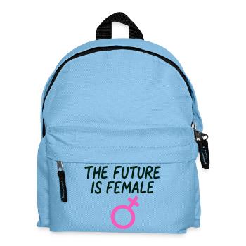 Female Spruch Empowerment Frauenpower - Kinder Rucksack - Hellblau - Vorne