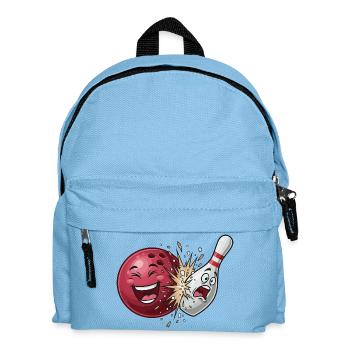 Bullet Cracker: Bowling Clash - Kids' Backpack - light blue - Front