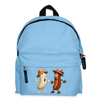 Bratwurst and Weißwurst - Kids' Backpack - light blue - Front