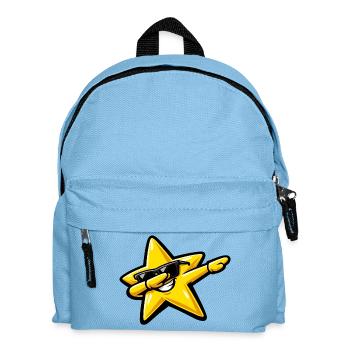 Dabbing Stern - Kinder Rucksack - Hellblau - Vorne