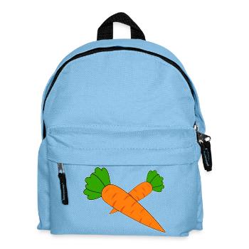 Möhren - Kinder Rucksack - Hellblau - Vorne