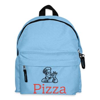 Pizza Chef - Kids' Backpack - light blue - Front