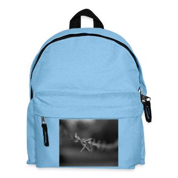 Stacheldraht Monochrom - Kinder Rucksack - Hellblau - Vorne