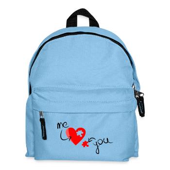 Love Puzzle - Kids' Backpack - light blue - Front