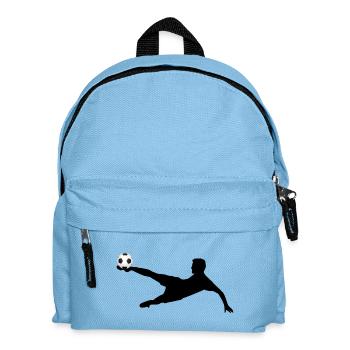 Fußball / Fallrückzieher - Kinder Rucksack - Hellblau - Vorne