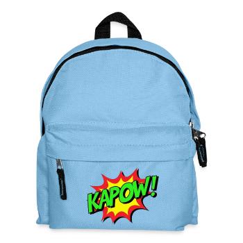 KAPOW Comic Explosion - Kinder Rucksack - Hellblau - Vorne