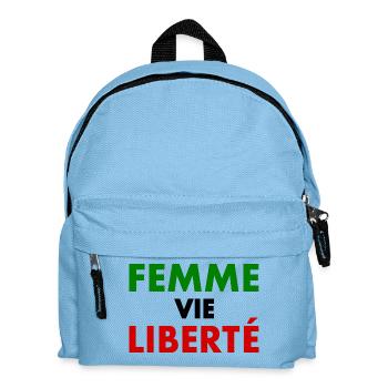 Woman life freedom - Kids' Backpack - light blue - Front