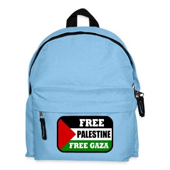 Free palestine - Kids' Backpack - light blue - Front