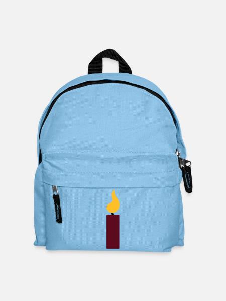 1st birthday - candle - Kids' Backpack - light blue
