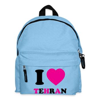I Love Tehran - Kinder Rucksack - Hellblau - Vorne