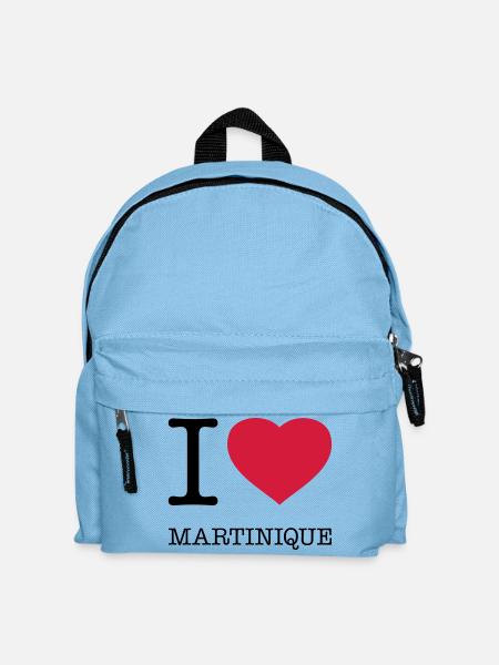 J’AIME LA MARTINIQUE - Sac à dos Enfant - bleu clair