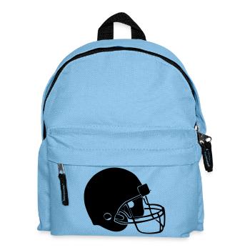 football helm - Kinder Rucksack - Hellblau - Vorne