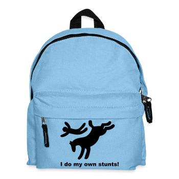 Ich meine eigenen Stunts zu tun - Kinder Rucksack - Hellblau - Vorne