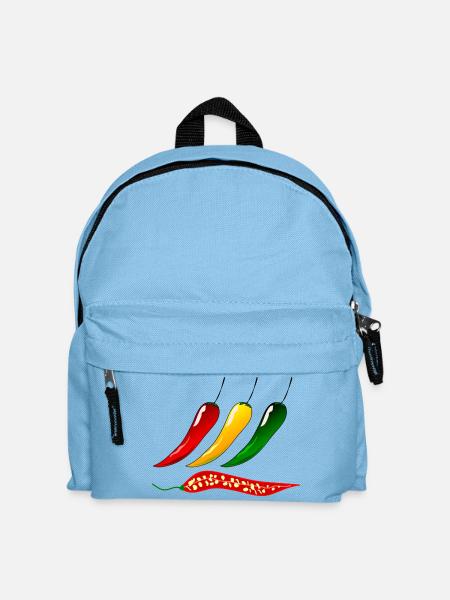 Chillis Peperoni - Kinder Rucksack - Hellblau