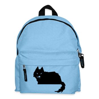 Wolf - Kinder Rucksack - Hellblau - Vorne