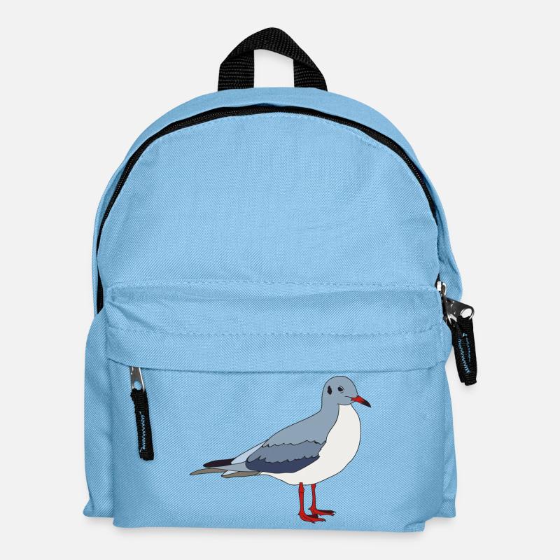 Frida die Möwe - Kinder Rucksack - Hellblau