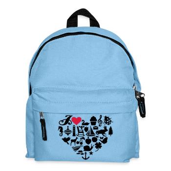 J'adore - Sac à dos Enfant - bleu clair - Devant