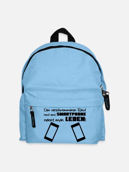 Smartphone Spruch Handy Nerd Geschenk lustig - Kinder Rucksack - Hellblau