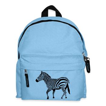 drawing zebra vector savannah - Kids' Backpack - light blue - Front