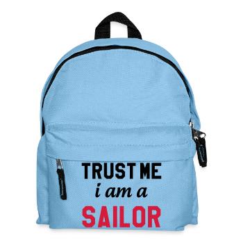 Seemann / Boot / Marine / Meer / Fischer - Kinder Rucksack - Hellblau - Vorne