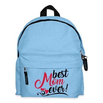 Best Mom ever! - Kinder Rucksack - Hellblau - Vorne