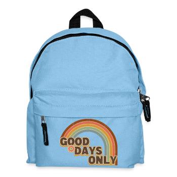 Good Days Only - Retro Vintage Rainbow - Kids' Backpack - light blue - Front