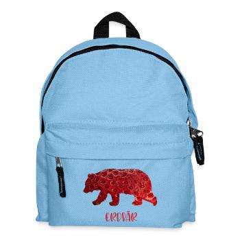 Erdbär - Kinder Rucksack - Hellblau - Vorne
