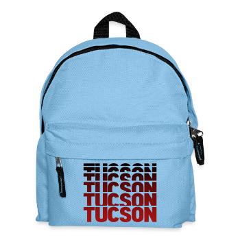Affiche en dégradé de lettrage de Tucson - Sac à dos Enfant - bleu clair - Devant