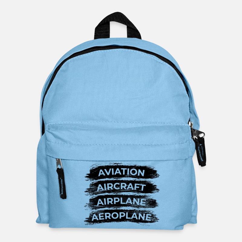 Plane Spotter Routine - Kinder Rucksack - Hellblau