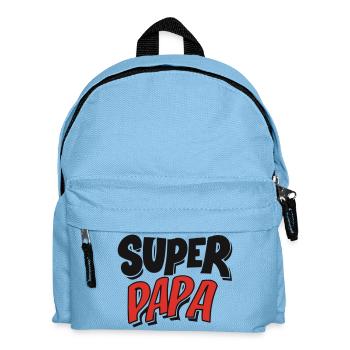 Design BD : 'Super Papa' en Bulle Comic - Sac à dos Enfant - bleu clair - Devant