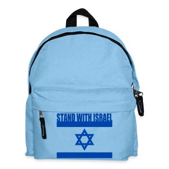 Stand with israel - Kids' Backpack - light blue - Front