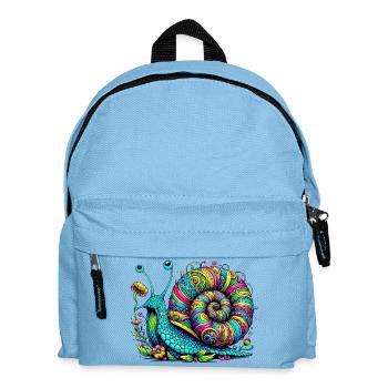 Schnecke - Kinder Rucksack - Hellblau - Vorne